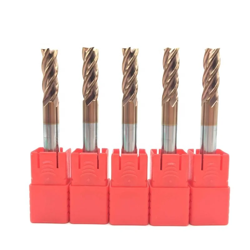 Customized HRC55 Solid Carbide Milling Tool CNC Single Flute End Mill Cutters for Stainless Steel