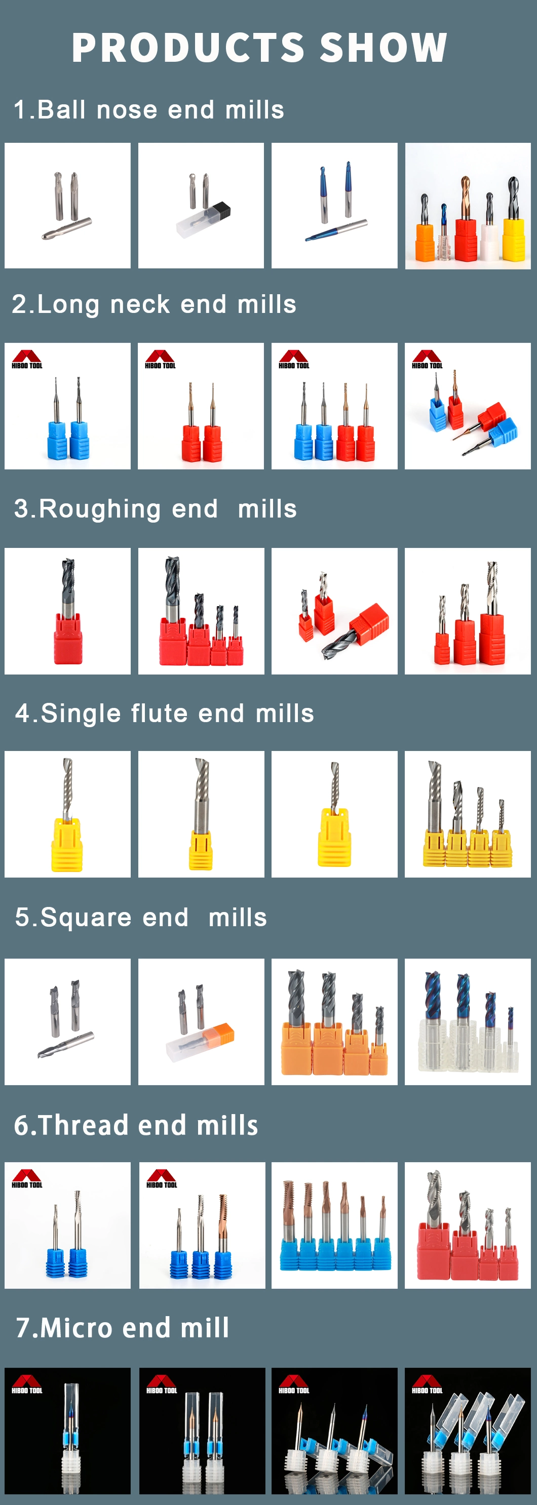 Good Precision Carbide Long Neck Ball Nose End Mills