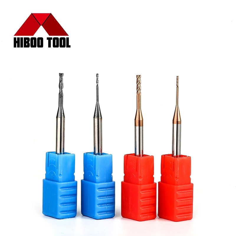 Hot Selling Micro End Mills Hiboo Brand Hardness 55/58/63/65