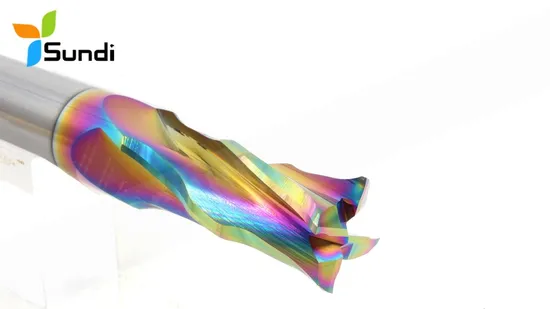 Hartmetall 4 Nuten 6 mm Eckenrundungs-Schaftfräser CNC-Fräser für Metall