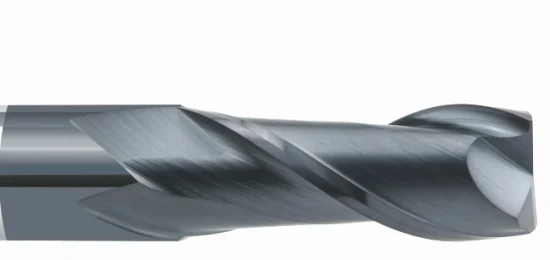 Bfl Vollhartmetall-Vierkant-Schaftfräser mit 2/4 Nuten, flacher Schaftfräser mit Tisin-Beschichtung für gehärteten Stahl